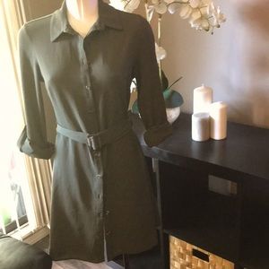 Olive colour dress